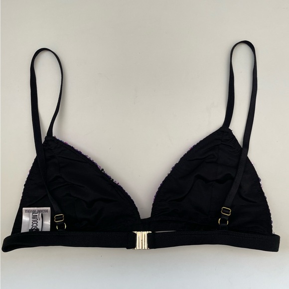 Discount Universe Eye Bra Top purple RARE rave festival bikini sequined EDC Sz S - Picture 2 of 15